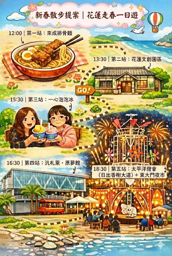 2026花蓮太平洋燈會走春一日遊