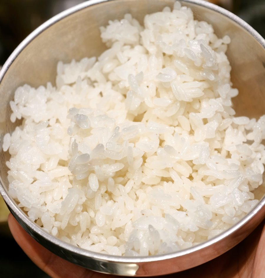 粒粒分明香Q飽滿的白飯特寫