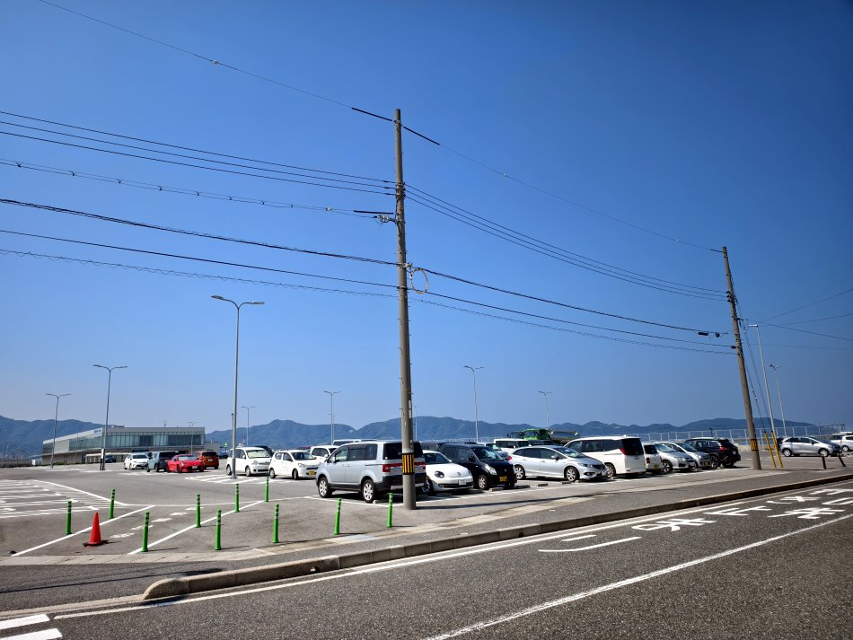境港夢港塔公園綠地與停車場