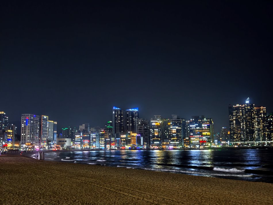 廣安里海灘沿岸夜景與繁華商圈
