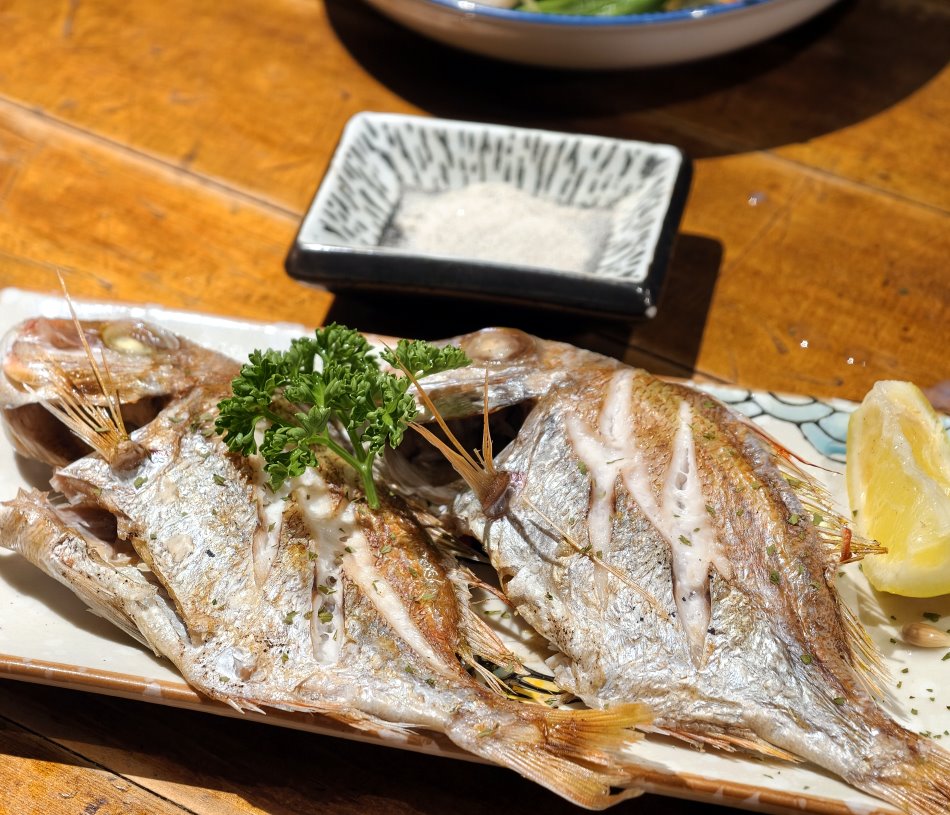 油脂豐厚色澤誘人的厚切鮭魚生魚片