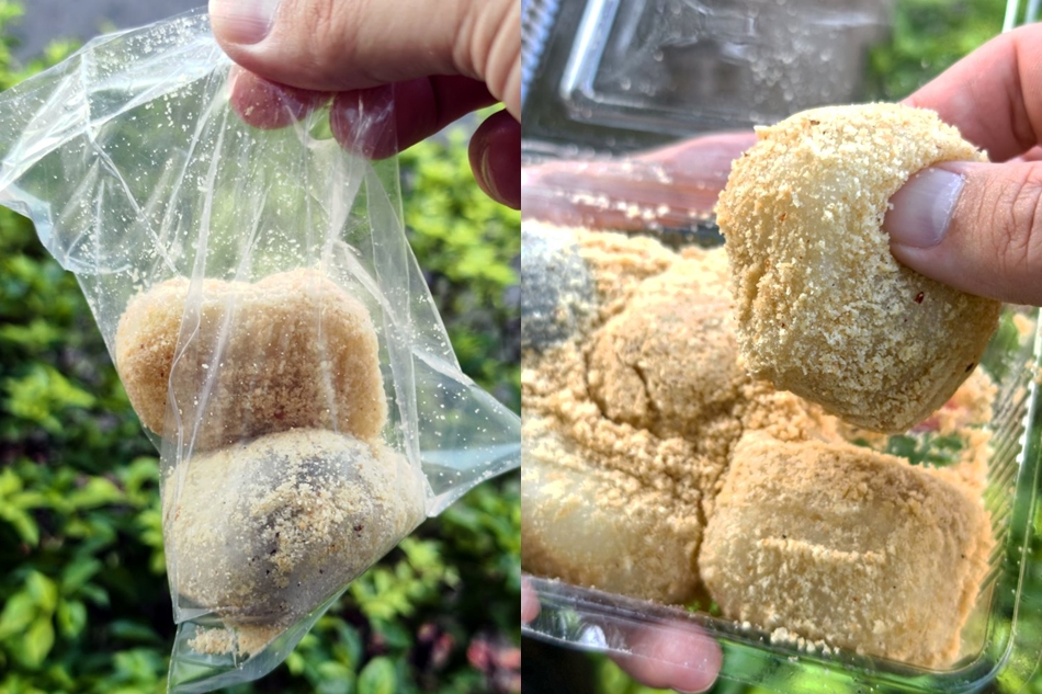 小塑膠袋分裝單顆麻糬現買現吃