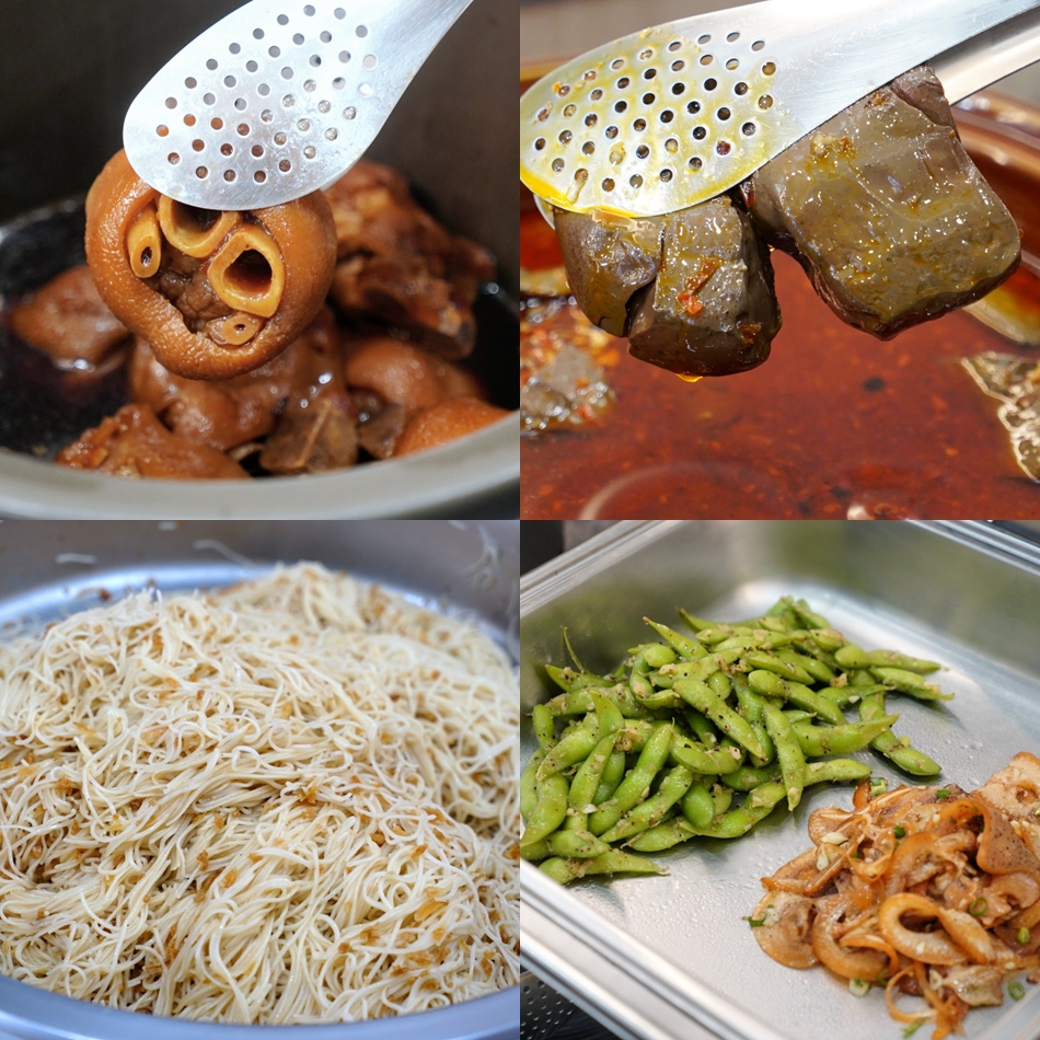 耀武羊威熟食滷豬腳與麻辣鴨血小菜任你夾